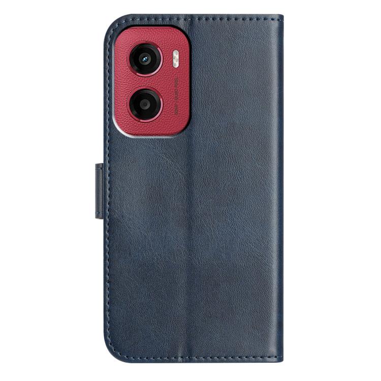 For Motorola Moto G05 Dual-Folded S-shape Leather Phone Case