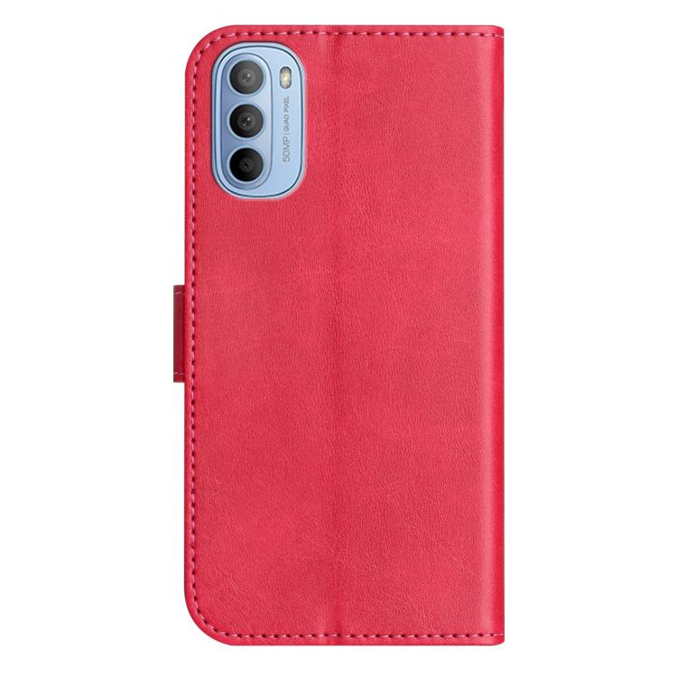 For Motorola Moto G31 / G41 Dual-Folded S-shape Leather Phone Case