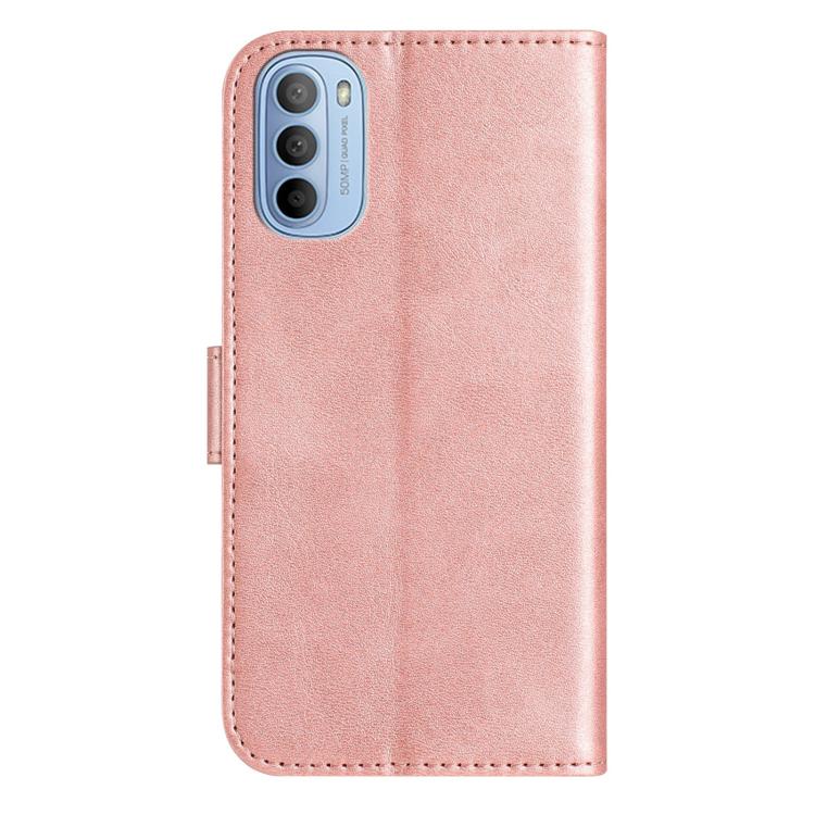 For Motorola Moto G31 / G41 Dual-Folded S-shape Leather Phone Case