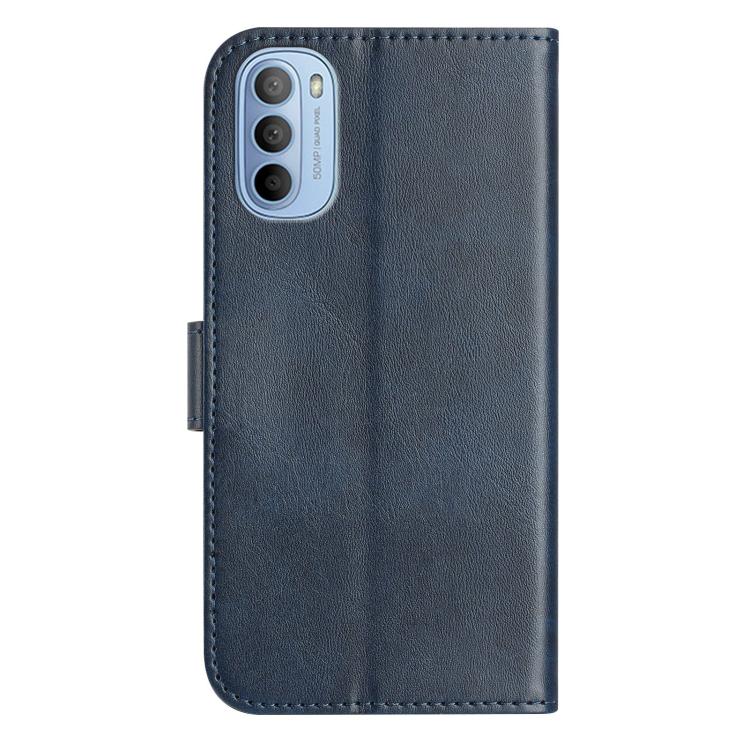 For Motorola Moto G31 / G41 Dual-Folded S-shape Leather Phone Case