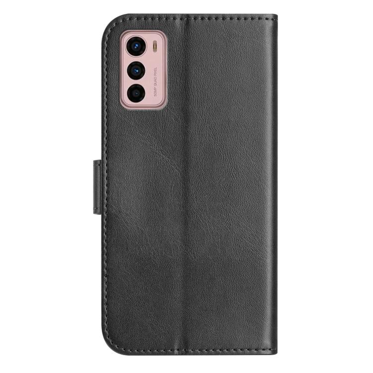 For Motorola Moto G42 Dual-Folded S-shape Leather Phone Case