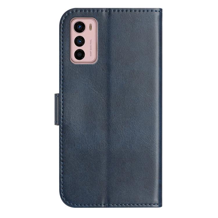 For Motorola Moto G42 Dual-Folded S-shape Leather Phone Case