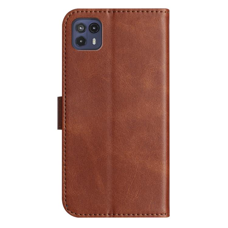 For Motorola Moto G50 5G Dual-Folded S-shape Leather Phone Case
