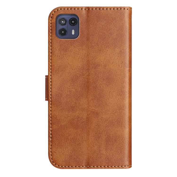 For Motorola Moto G50 5G Dual-Folded S-shape Leather Phone Case