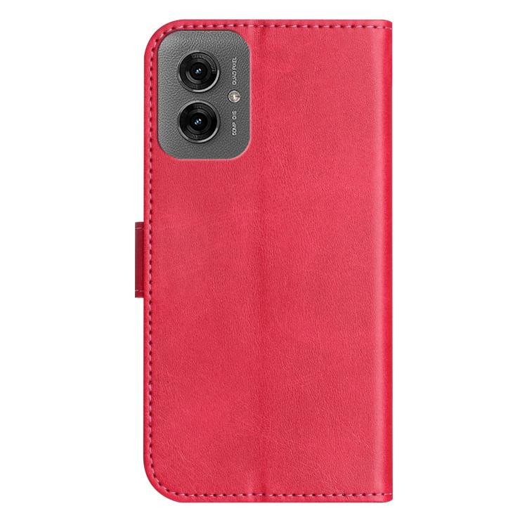 For Motorola Moto G55 Dual-Folded S-shape Leather Phone Case