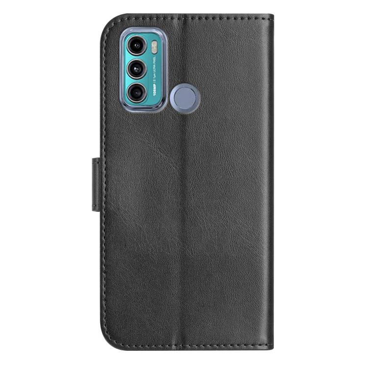 For Motorola Moto G60 Dual-Folded S-shape Leather Phone Case