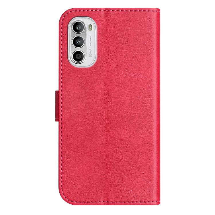 For Motorola Moto G62 5G Dual-Folded S-shape Leather Phone Case