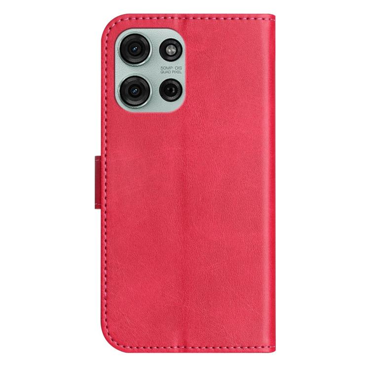 For Motorola Moto G75 5G Dual-Folded S-shape Leather Phone Case
