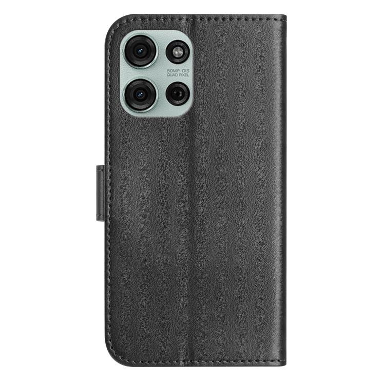 For Motorola Moto G75 5G Dual-Folded S-shape Leather Phone Case