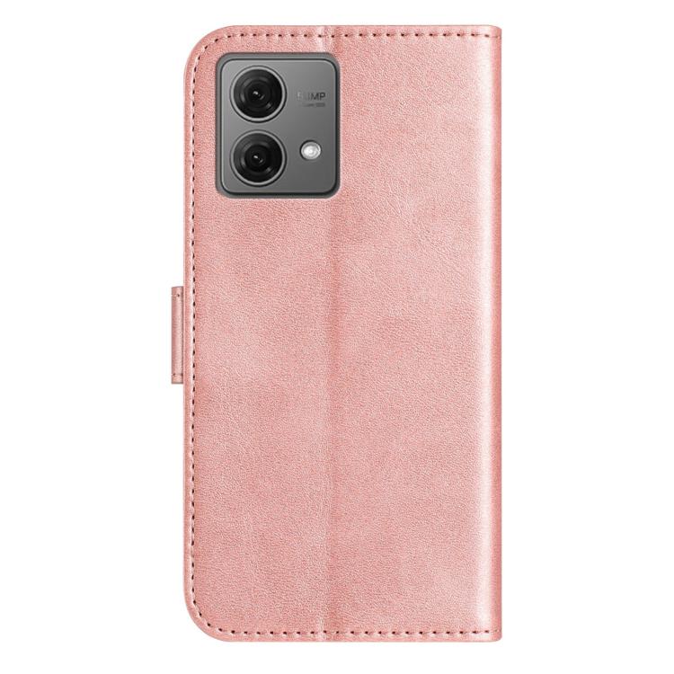 For Motorola Moto G84 5G Dual-Folded S-shape Leather Phone Case