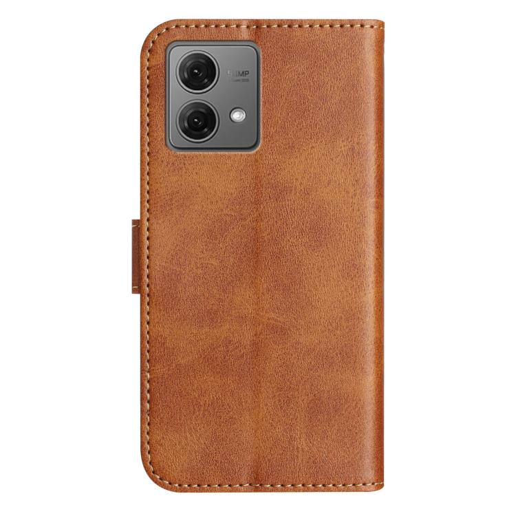 For Motorola Moto G84 5G Dual-Folded S-shape Leather Phone Case
