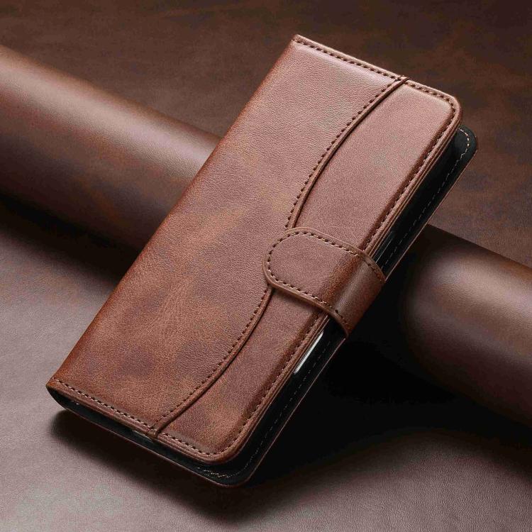 For Motorola Moto G57 5G Dual-Folded S-shape Leather Phone Case