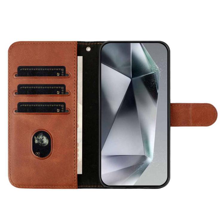For Motorola Edge 70 5G Dual-Folded S-shape Leather Phone Case