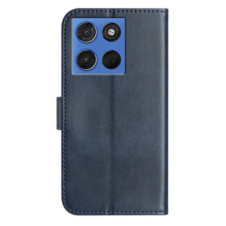 For Motorola Moto G Play 2025 Dual-Folded S-shape Leather Phone Case