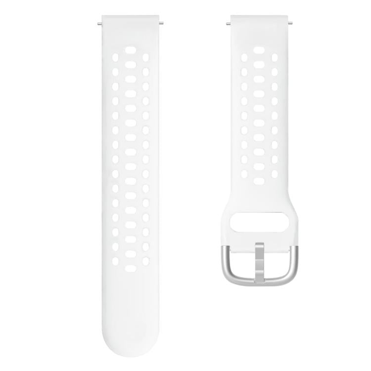 For Amazfit Active 2 Silver Buckle Silicone Sport Watch Band