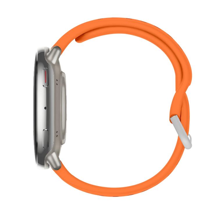 For Amazfit Active 2 Silver Buckle Silicone Sport Watch Band
