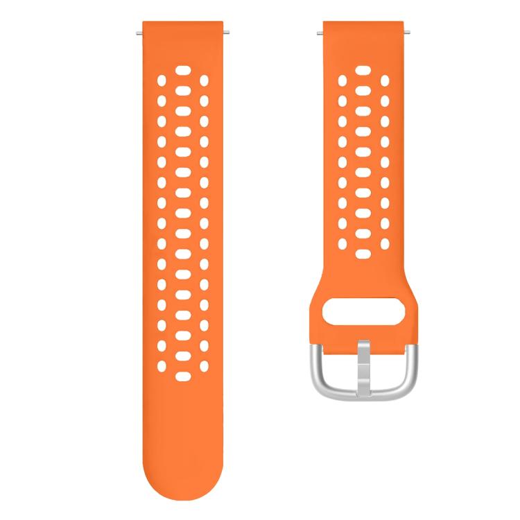 For Amazfit Active 2 Silver Buckle Silicone Sport Watch Band
