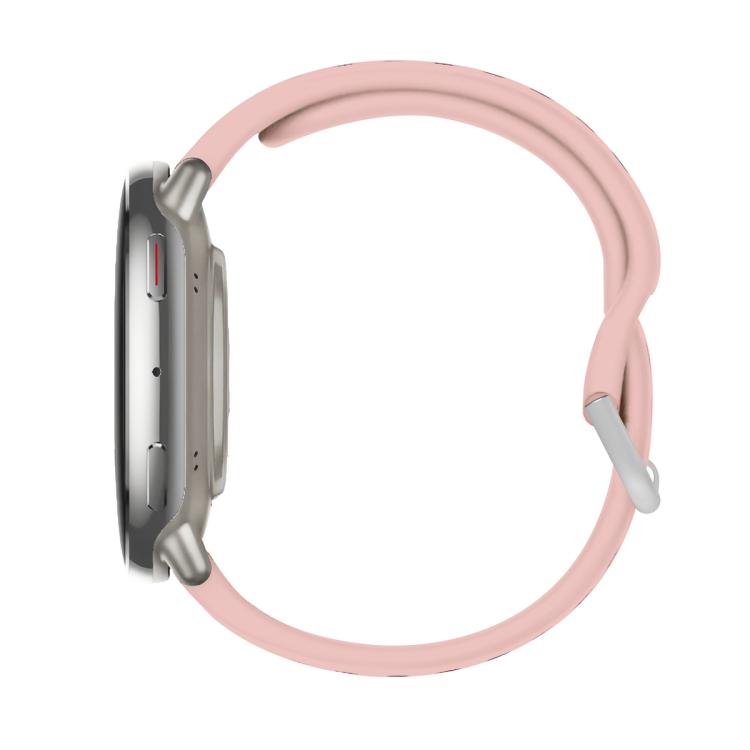 For Amazfit Active 2 Silver Buckle Silicone Sport Watch Band