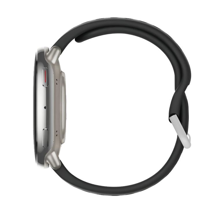 For Amazfit Active 2 Silver Buckle Silicone Sport Watch Band