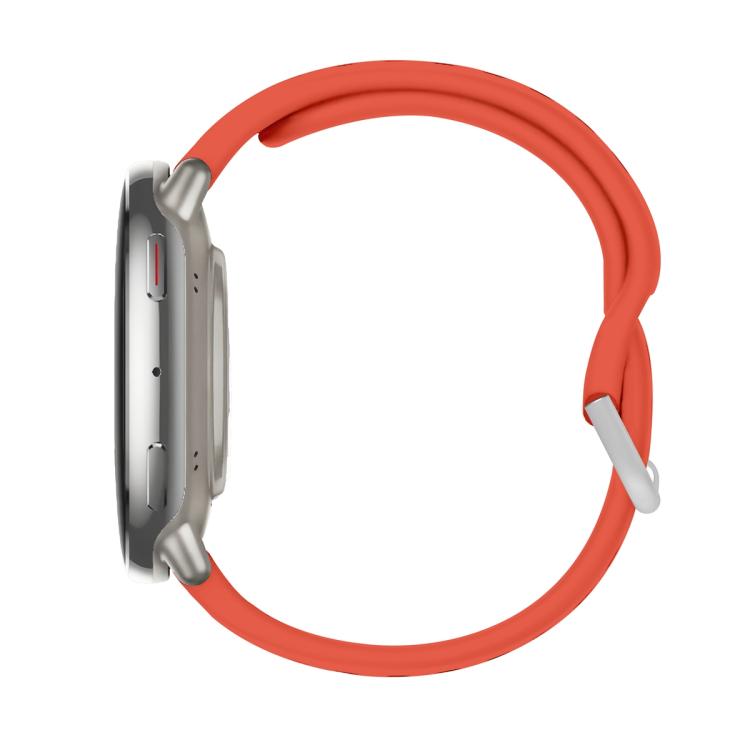 For Amazfit Active 2 Silver Buckle Silicone Sport Watch Band