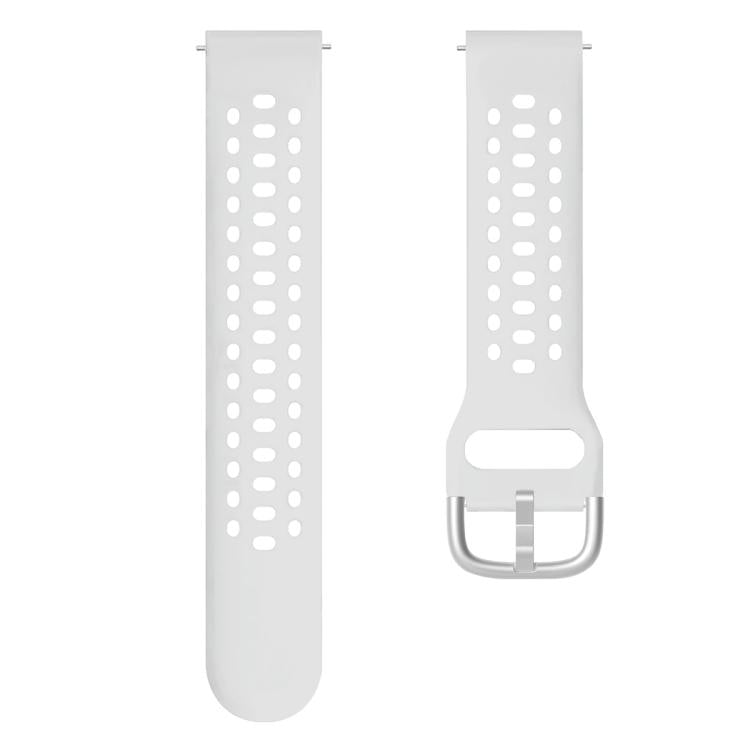 For Amazfit Active 2 Silver Buckle Silicone Sport Watch Band