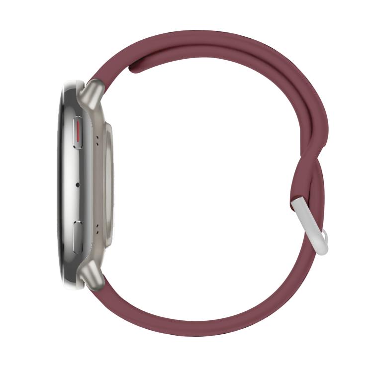 For Amazfit Active 2 Silver Buckle Silicone Sport Watch Band