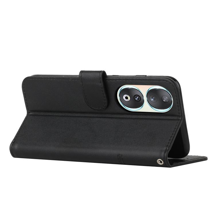 For Honor 90 Stitching Calf Texture Buckle Leather Phone Case