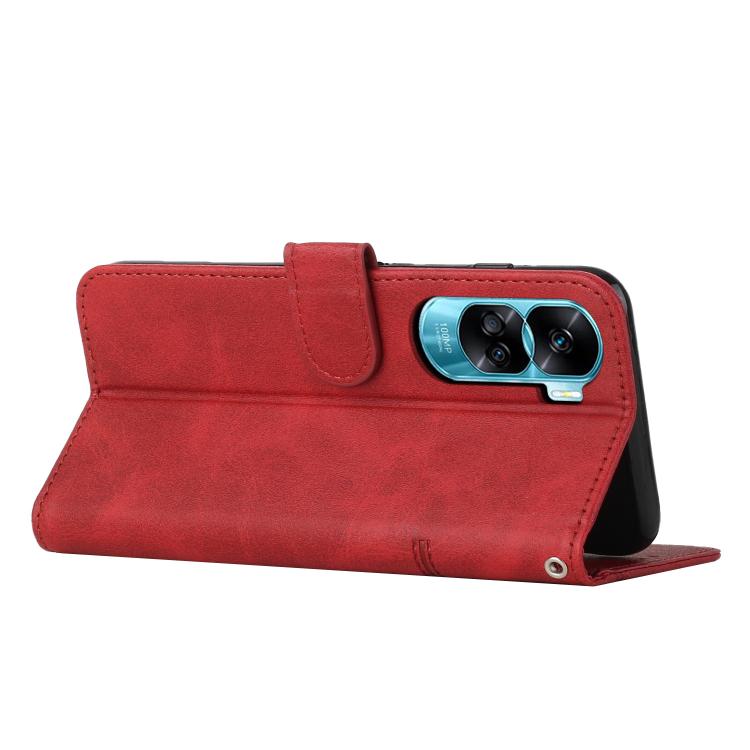 For Honor 90 Lite / X50i 5G Stitching Calf Texture Buckle Leather Phone Case