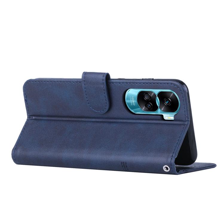 For Honor 90 Lite / X50i 5G Stitching Calf Texture Buckle Leather Phone Case