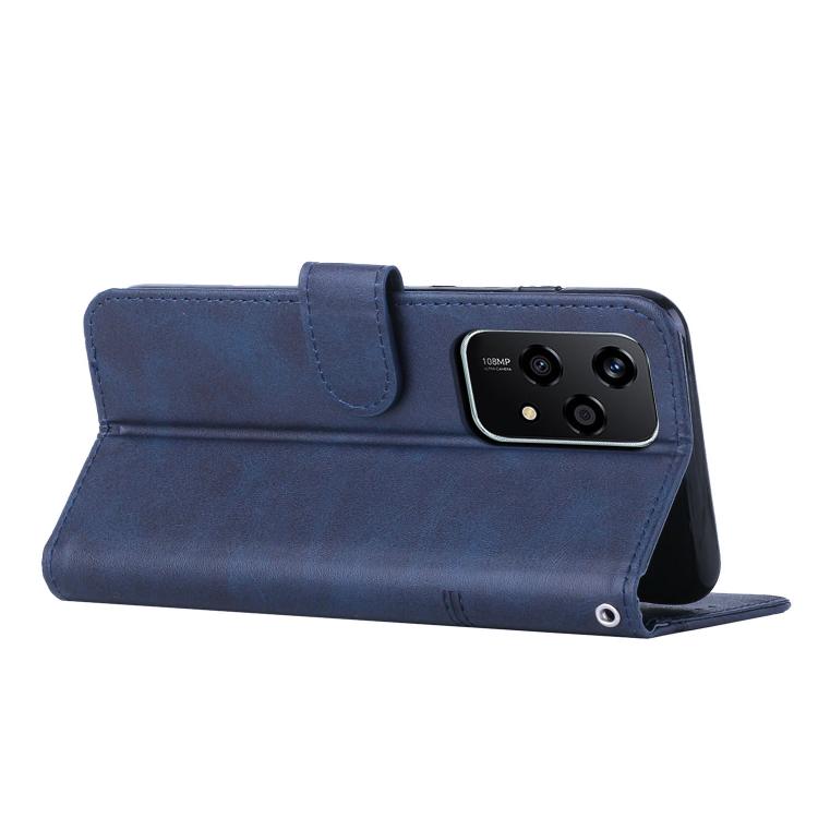 For Honor 200 Lite Global Stitching Calf Texture Buckle Leather Phone Case