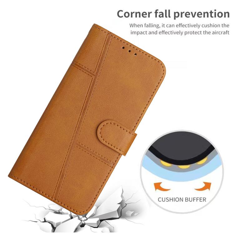 For Honor X5b / X5b Plus 4G Stitching Calf Texture Buckle Leather Phone Case