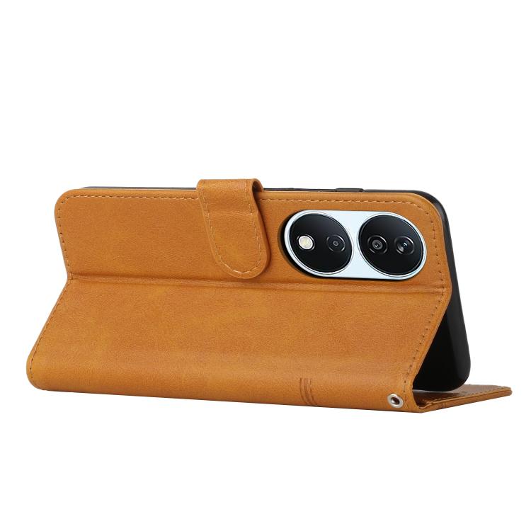 For Honor X7b 4G / 5G / 90 Smart Stitching Calf Texture Buckle Leather Phone Case
