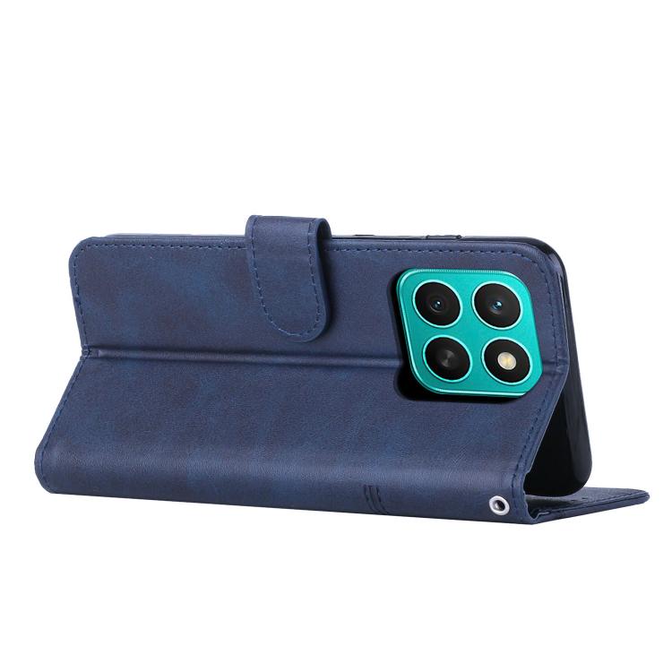 For Honor X8b Stitching Calf Texture Buckle Leather Phone Case