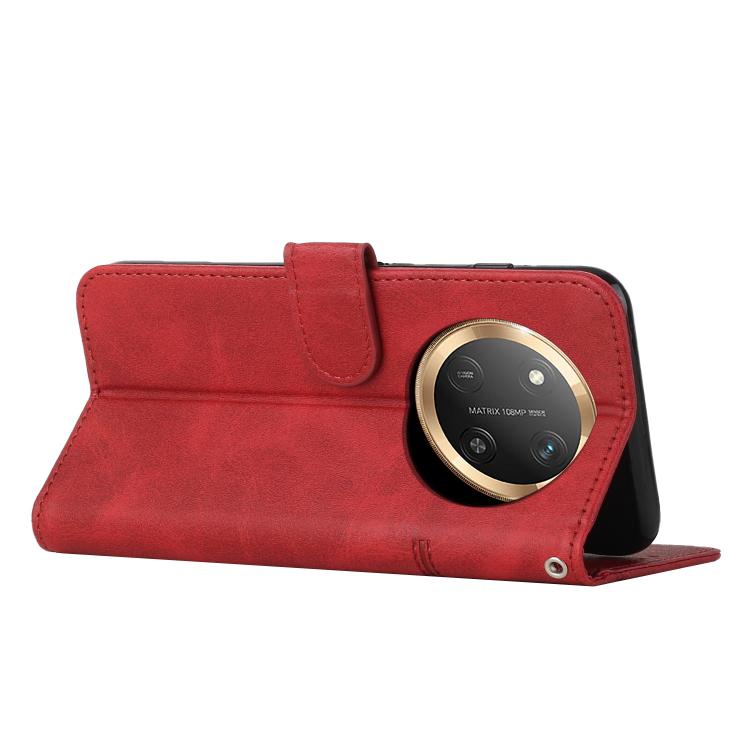 For Honor X9c 5G Stitching Calf Texture Buckle Leather Phone Case