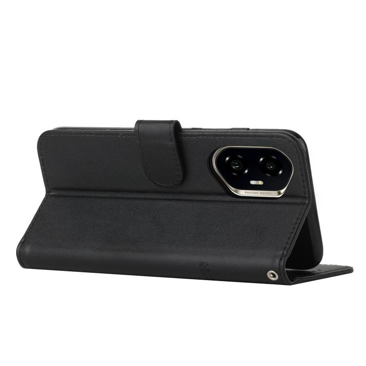 For Honor 400 Global 156.5mm Stitching Calf Texture Buckle Leather Phone Case