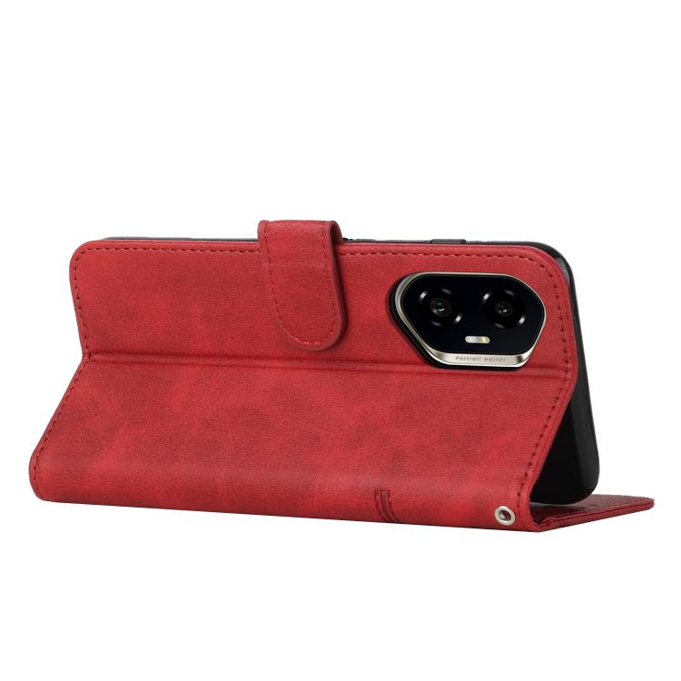 For Honor 400 Global 156.5mm Stitching Calf Texture Buckle Leather Phone Case