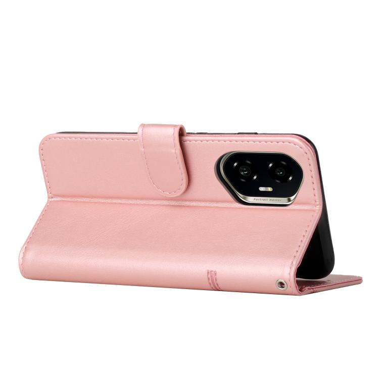 For Honor 400 Global 156.5mm Stitching Calf Texture Buckle Leather Phone Case