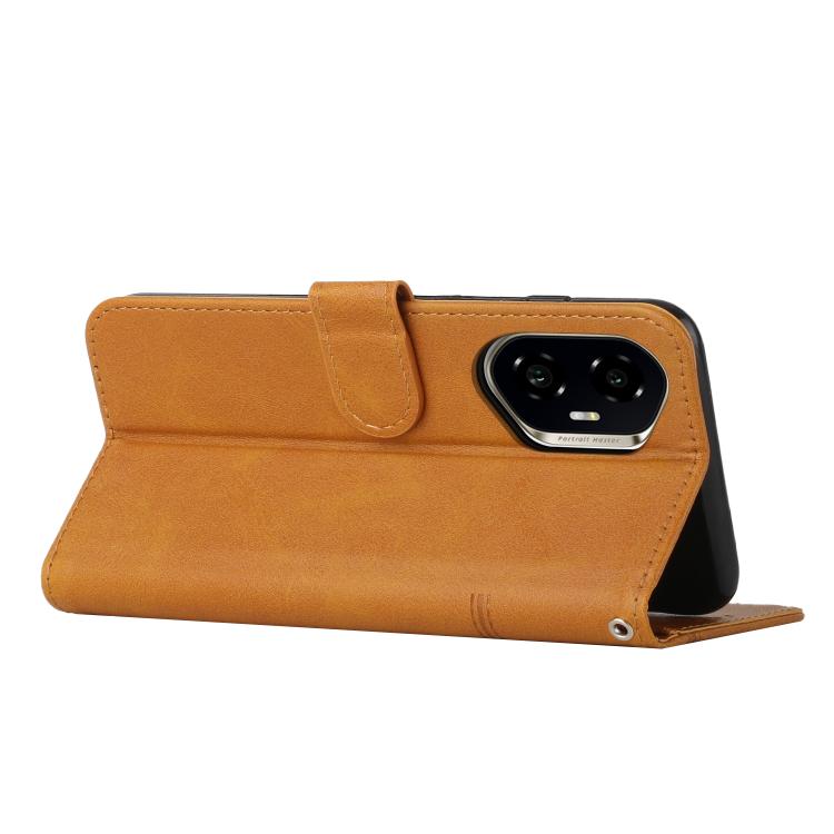 For Honor 400 Global 156.5mm Stitching Calf Texture Buckle Leather Phone Case