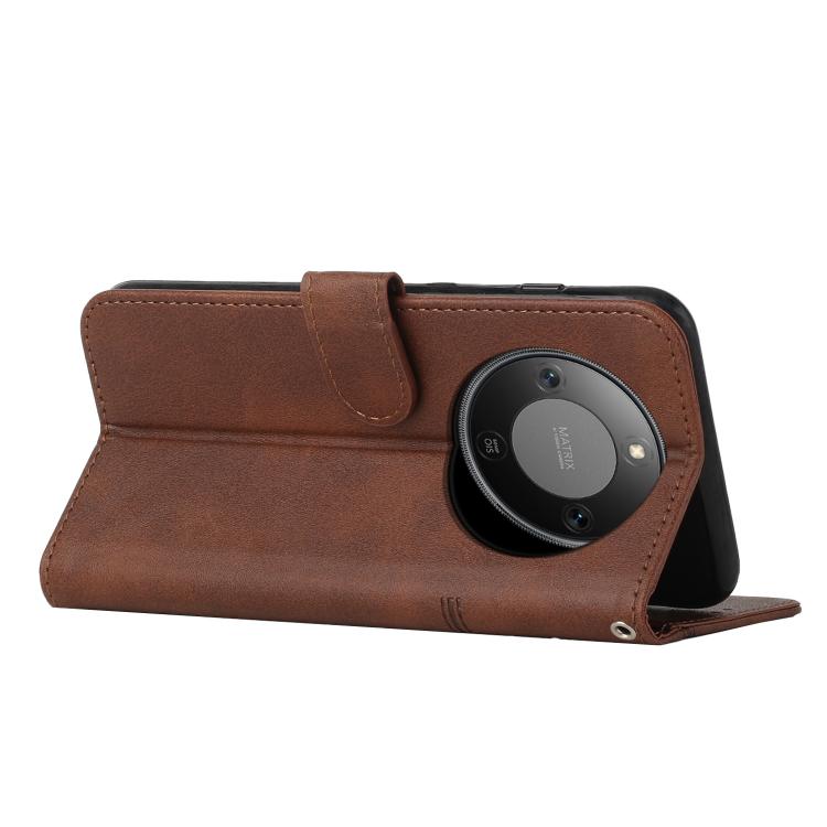 For Honor X70 5G Stitching Calf Texture Buckle Leather Phone Case