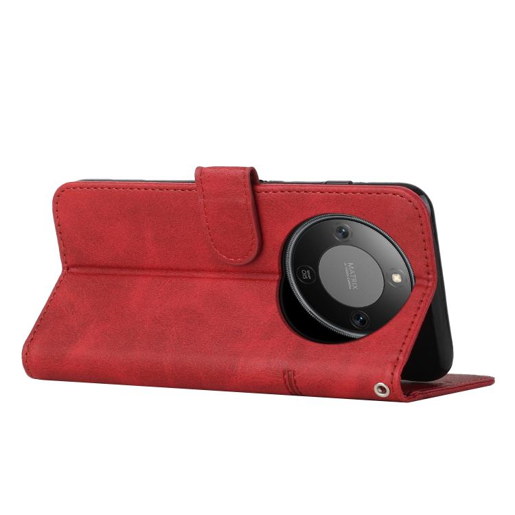 For Honor X70 5G Stitching Calf Texture Buckle Leather Phone Case