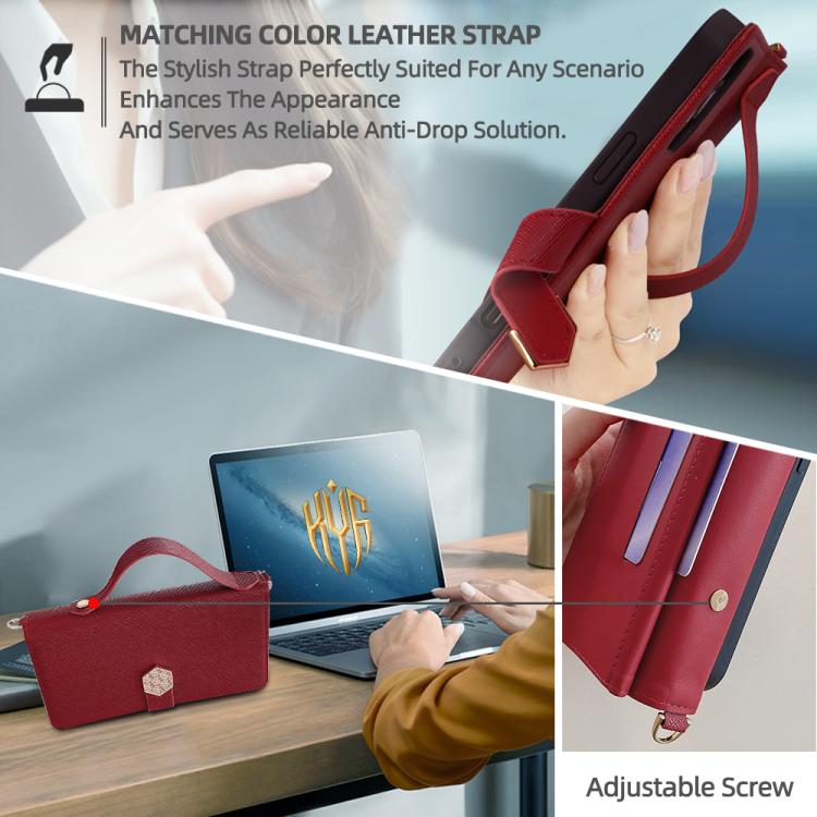 For itel A90 4G Crossbody Handle Cross Texture Leather Phone Case