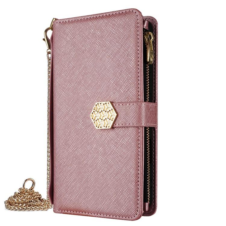 For OPPO Find X9 5G Crossbody Handle Cross Texture Leather Phone Case
