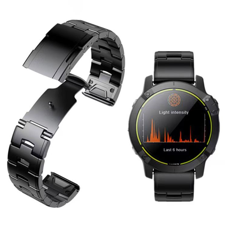 For Garmin Watch 22mm Oracle Titanium Alloy Watch Band