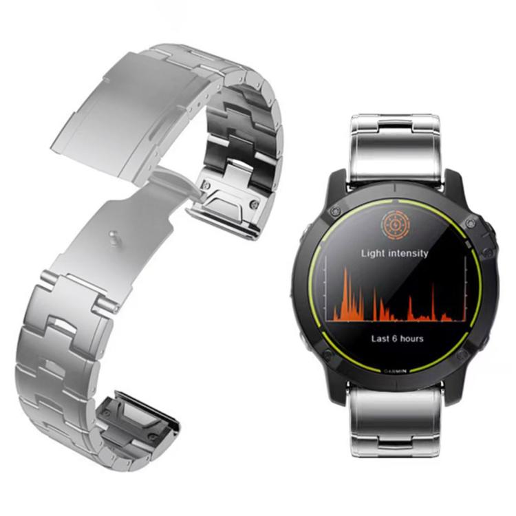 For Garmin Watch 22mm Oracle Titanium Alloy Watch Band