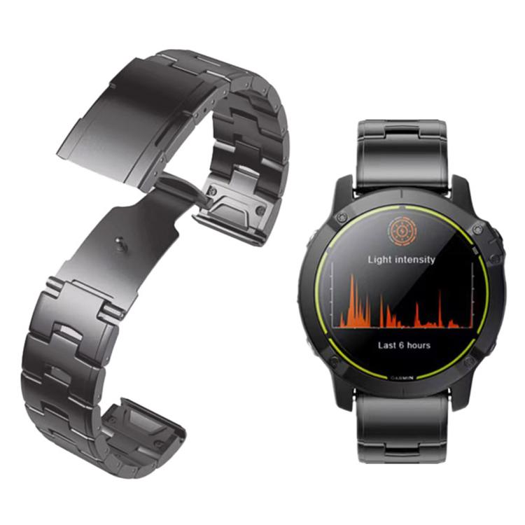 For Garmin Watch 26mm Oracle Titanium Alloy Watch Band