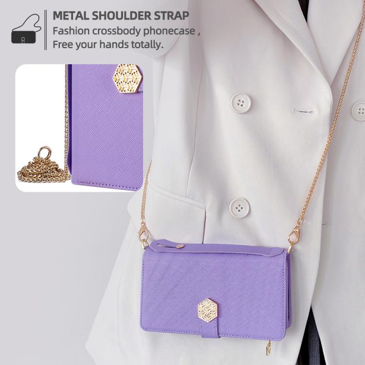 For Xiaomi 17 Crossbody Handle Cross Texture Leather Phone Case