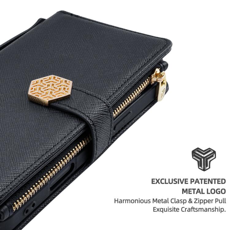 For Xiaomi 17 Pro Max Crossbody Handle Cross Texture Leather Phone Case