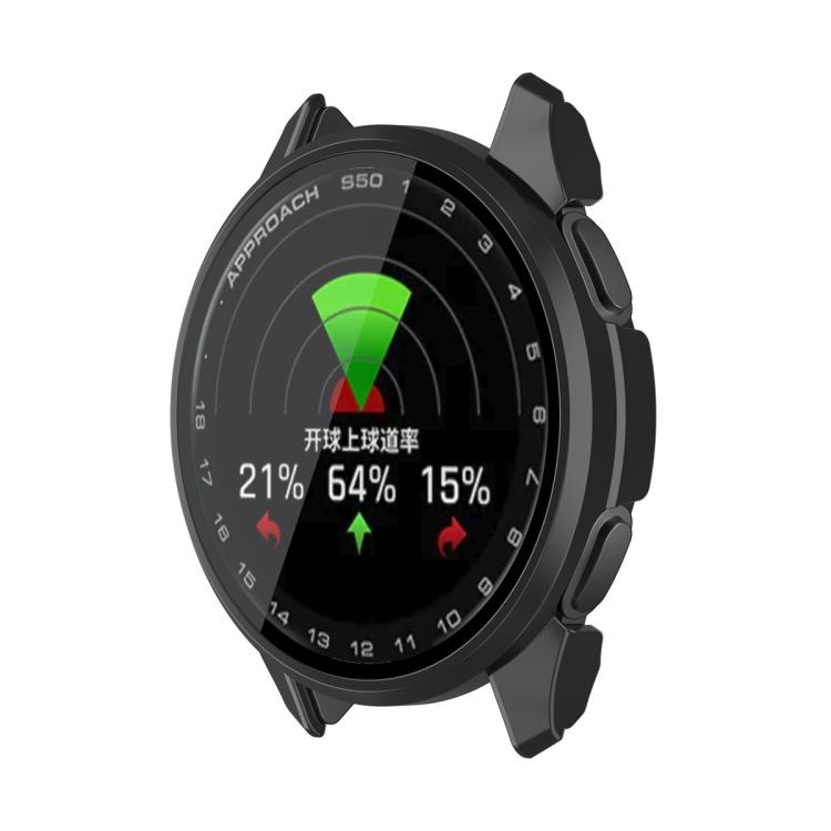 For Garmin Approach S50 Tempered Film Integrated PC Watch Protective Case