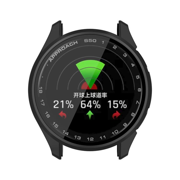 For Garmin Approach S50 Tempered Film Integrated PC Watch Protective Case