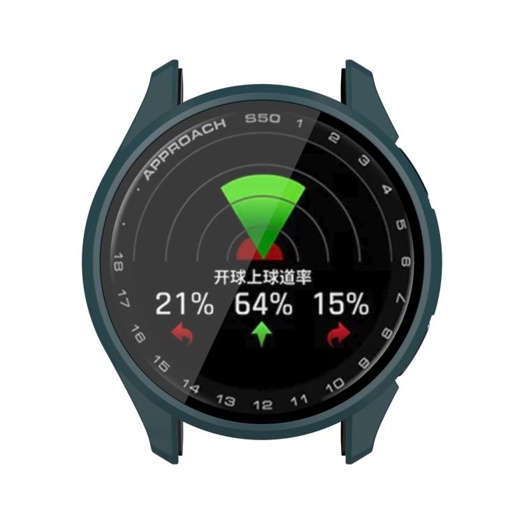 For Garmin Approach S50 Tempered Film Integrated PC Watch Protective Case